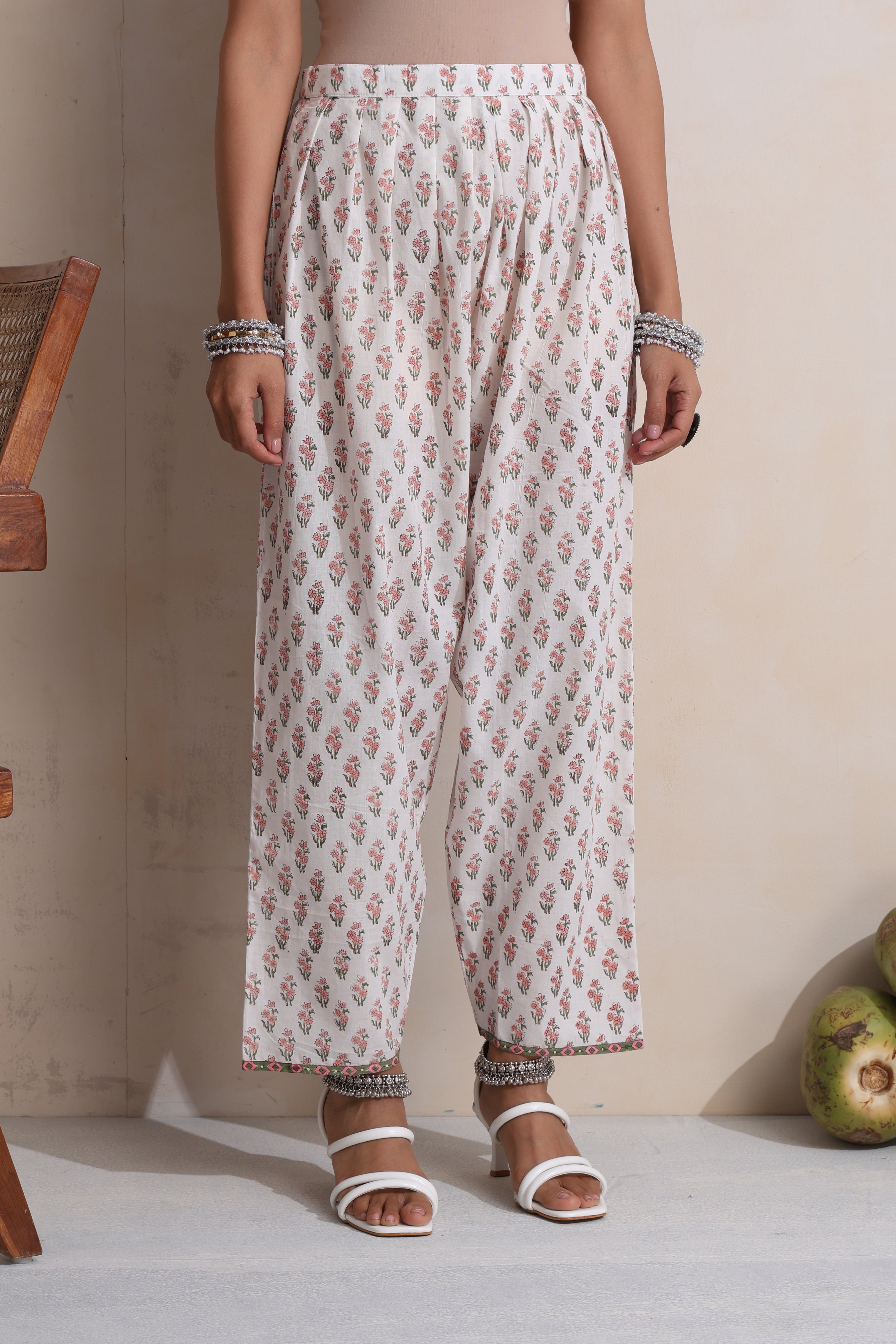 Pink Magnolia Embroidered Kurta Set of 3