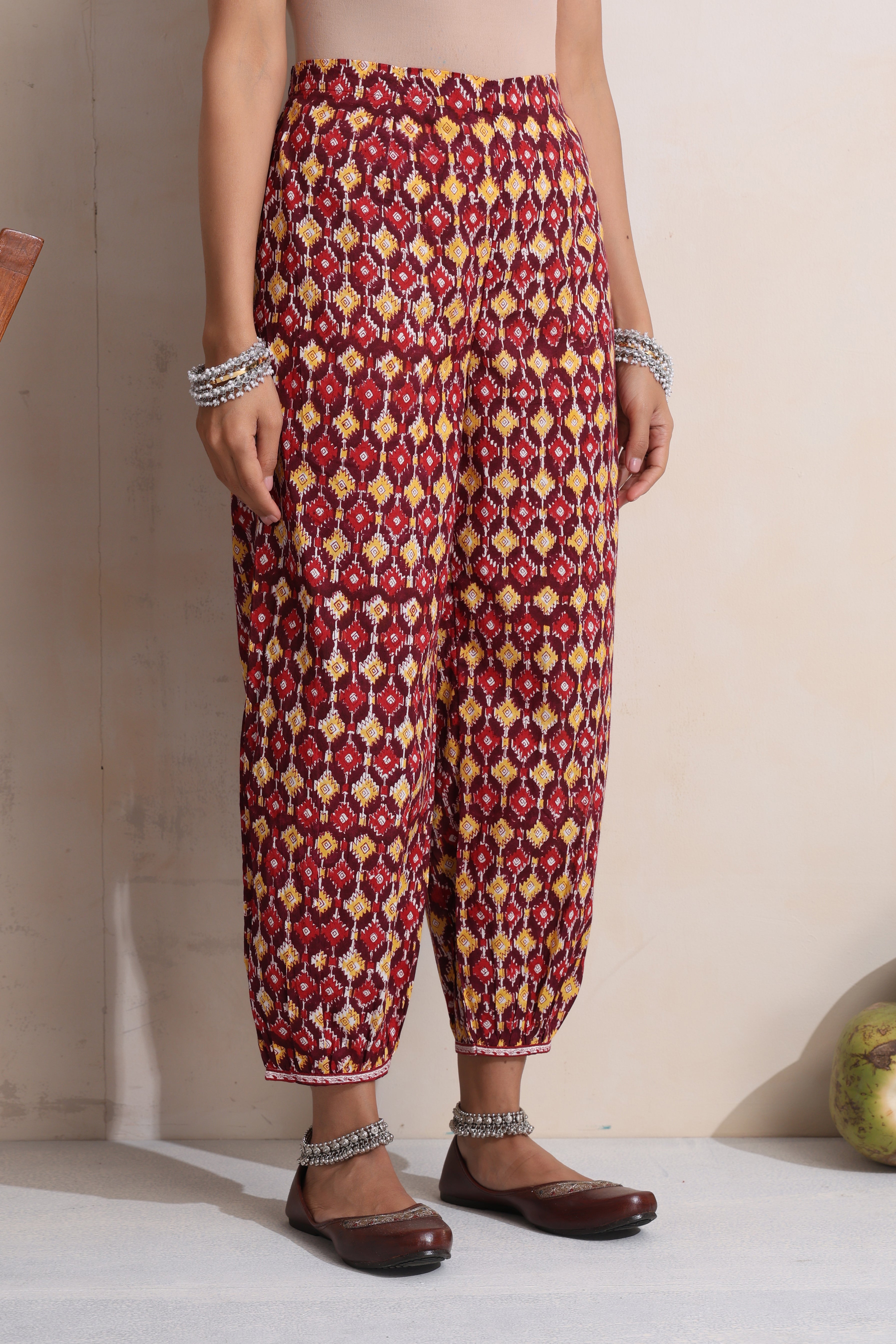Maroon Moira Embroidered Kurta Set of 3