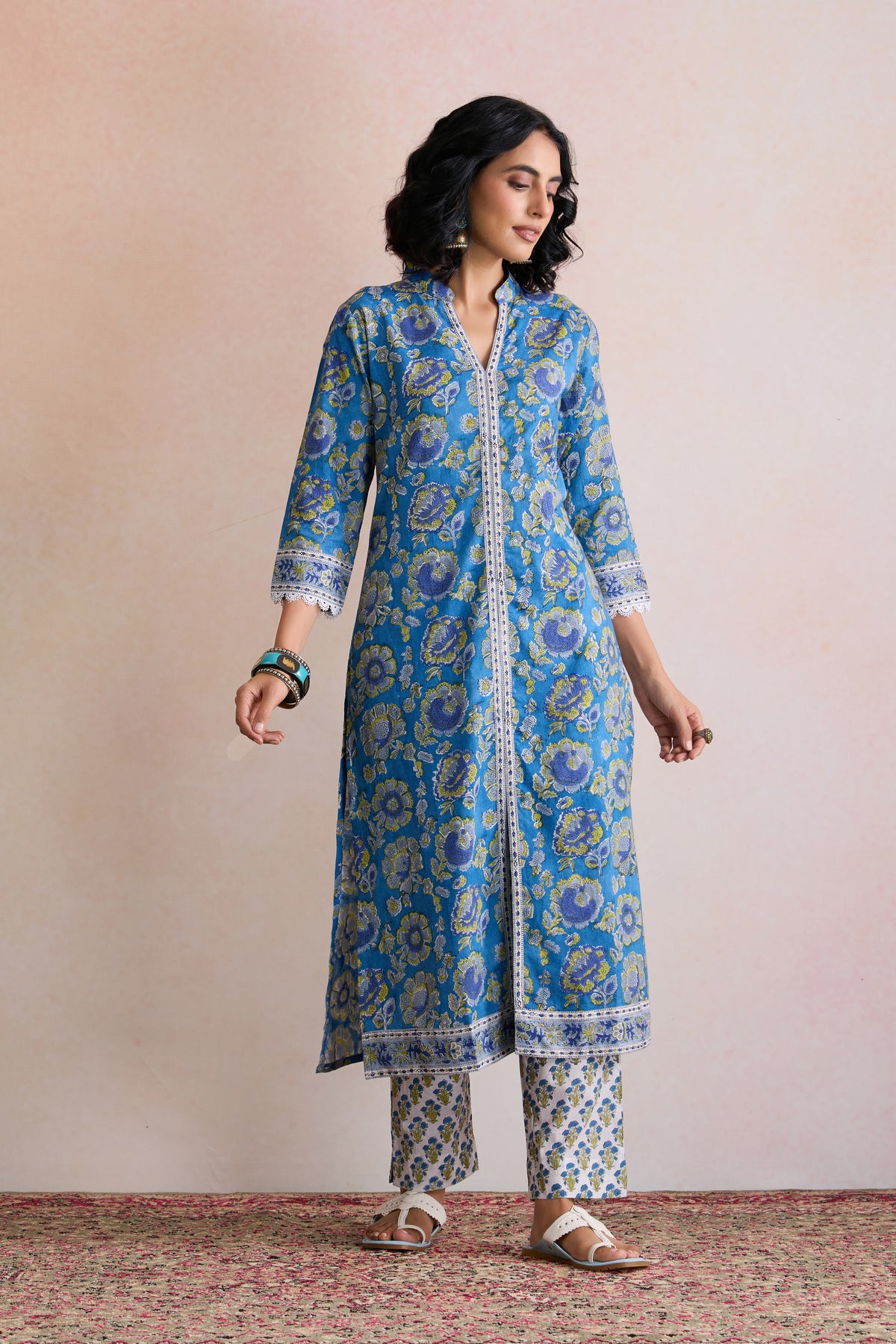 Blue Hazel Kurta Set of 3