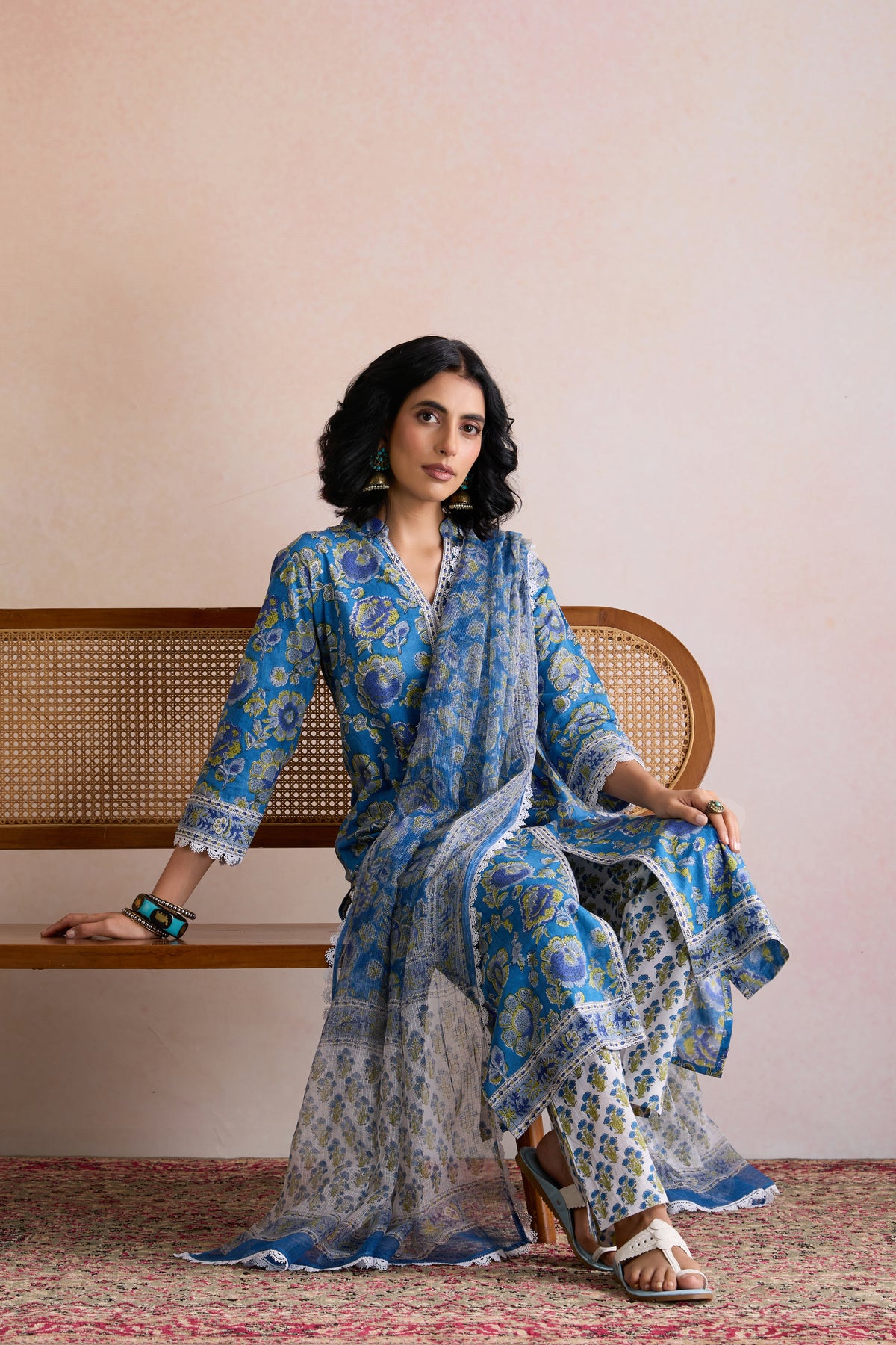 Blue Hazel Kurta Set of 3