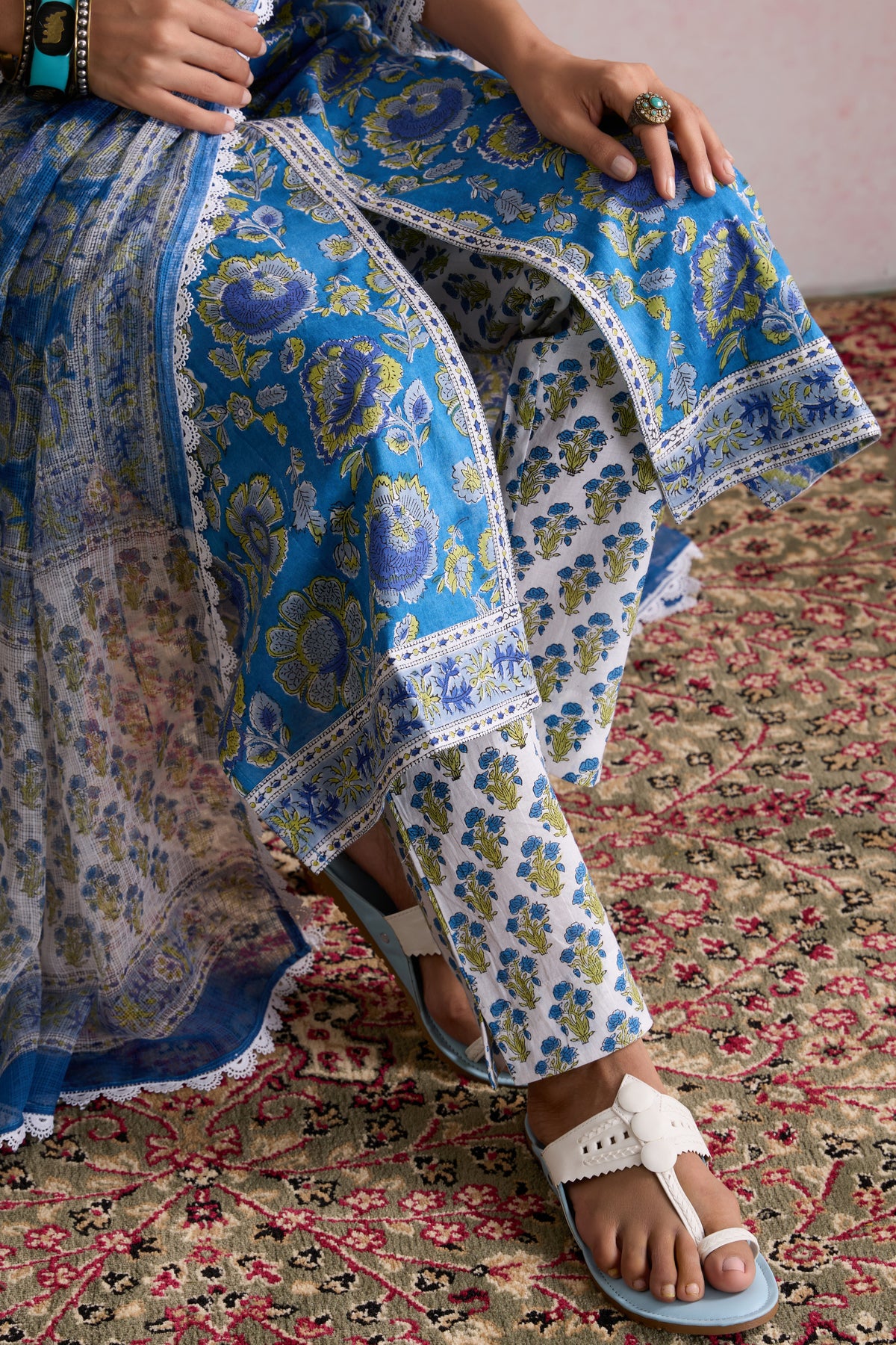 Blue Hazel Kurta Set of 3