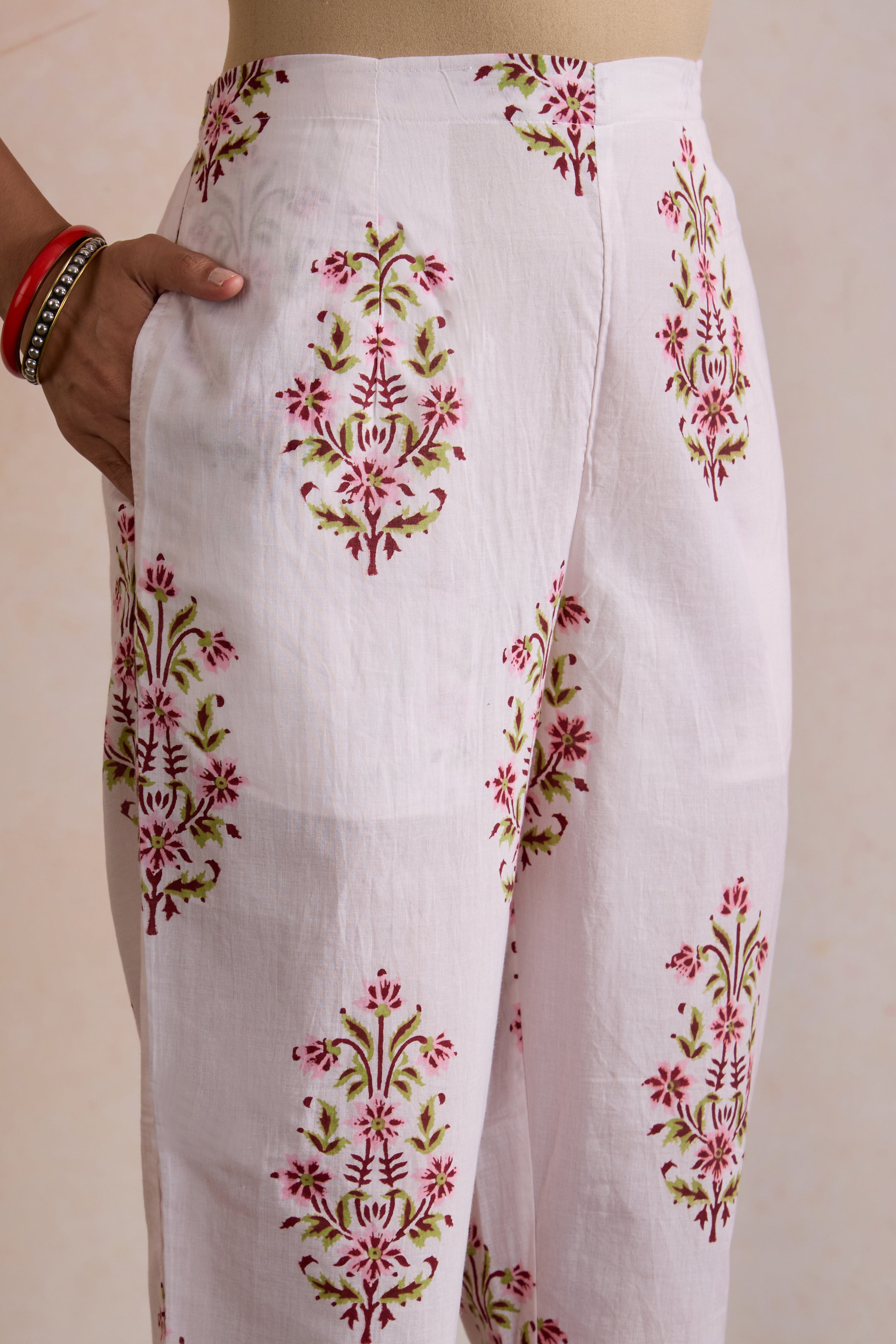 White Elsa Embroidered Kurta Set of 3
