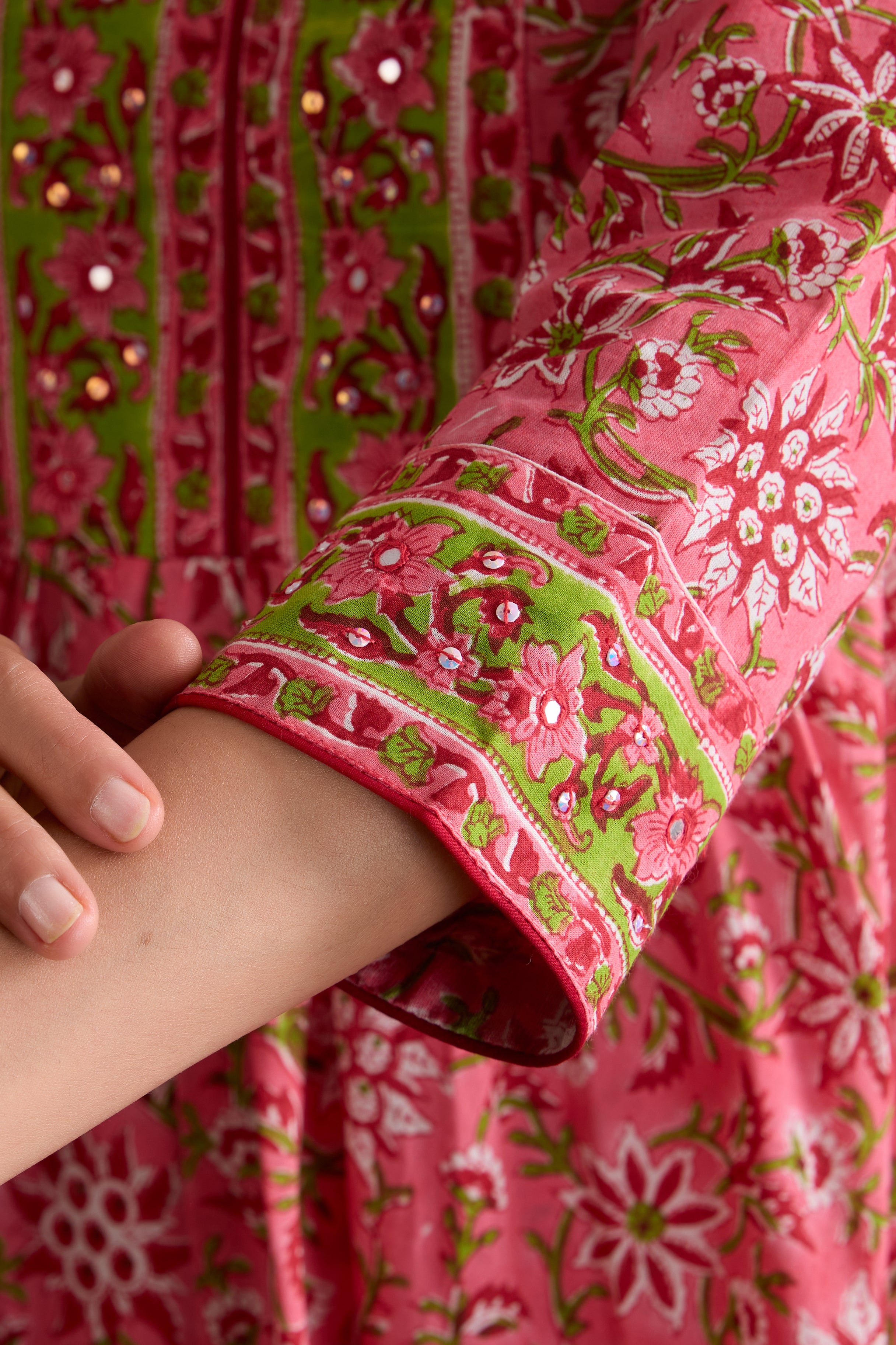 Pink Chelsea Embroidered Anarkali Set of 3
